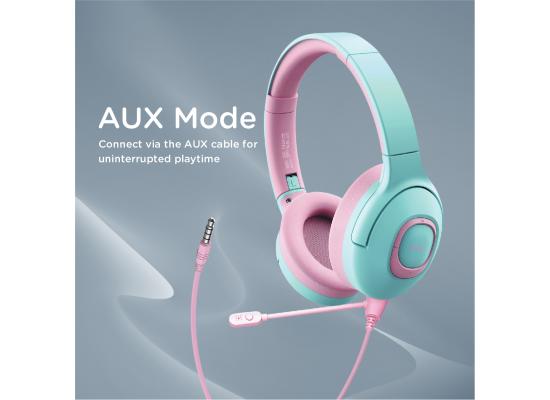 Promate Coddy Kids Headphones, On-Ear Hi-Definition SafeAudio Wireless Headphone